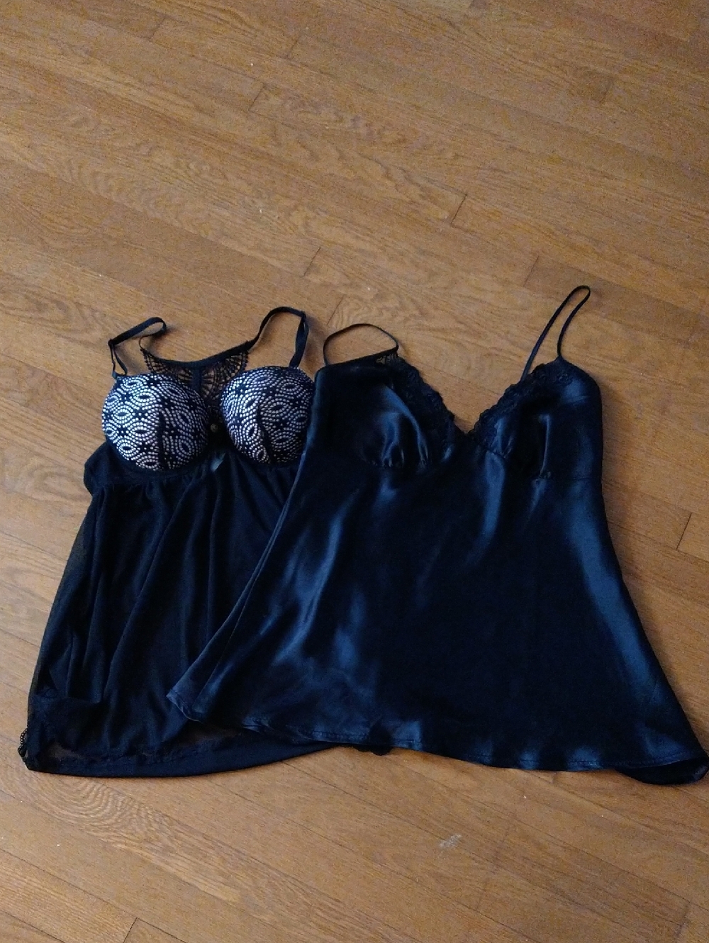 Two Black lace lingerie Skirts @Jessica Simpson+Secret Treasure @Size M